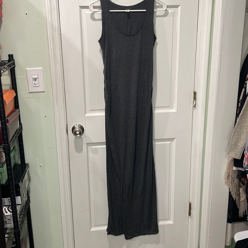 Grey maternity dress